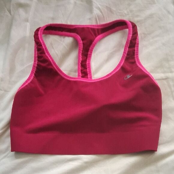 Champion Red & Pink Sports Bra Small/med - Picture 1 of 4